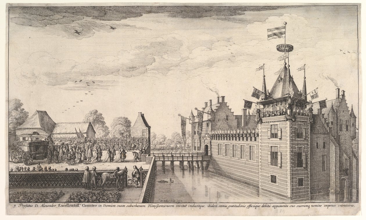 Visit to A. Roelants by Wenceslaus Hollar