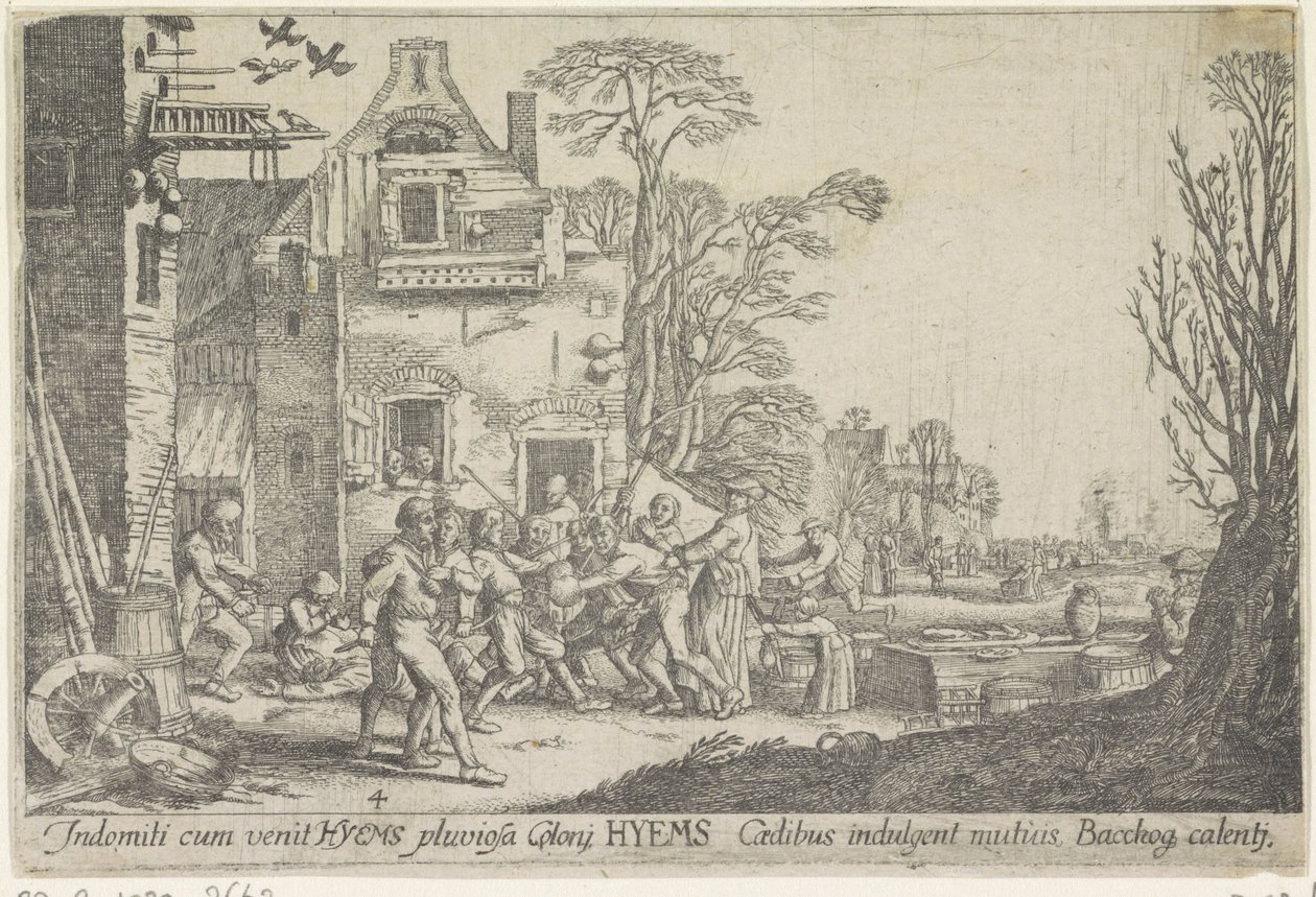 Winter by Wenceslaus Hollar