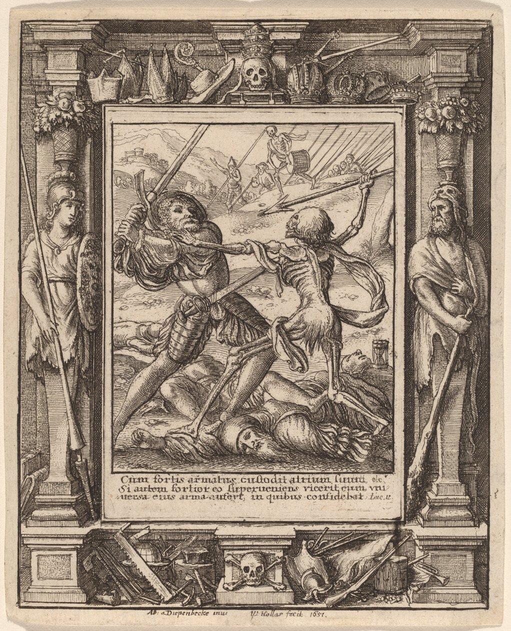 Knight by Wenceslaus Hollar after Hans Holbein the Younger after Abraham van Diepenbeeck