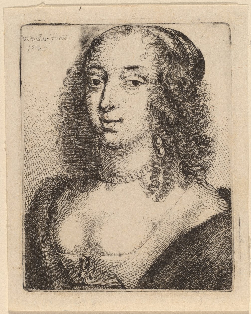 Duchess of Lennox by Wenceslaus Hollar after Sir Anthony van Dyck