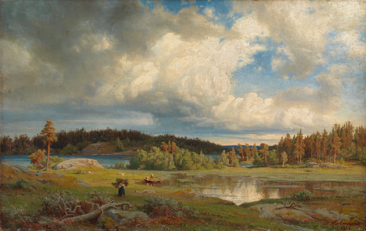 Landscape from Kuru in Morning Light by Werner Holmberg
