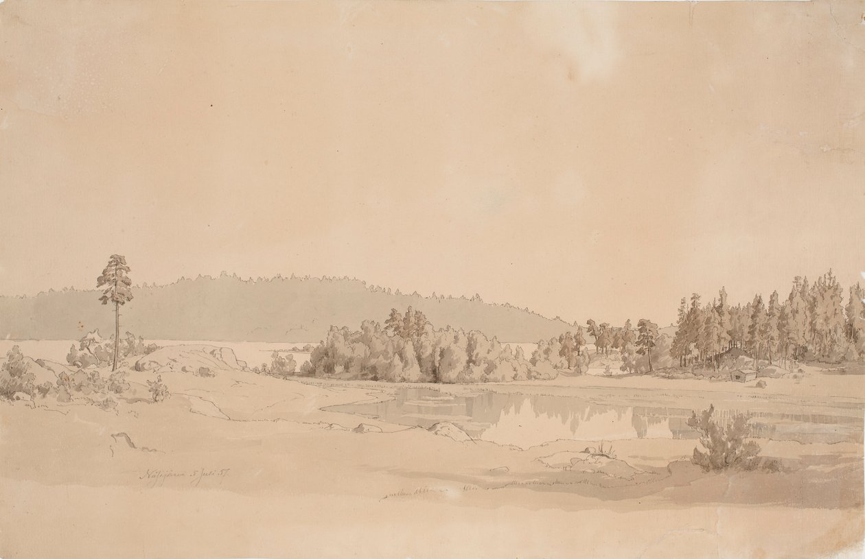 Bay of Lake Näsijärvi by Werner Holmberg