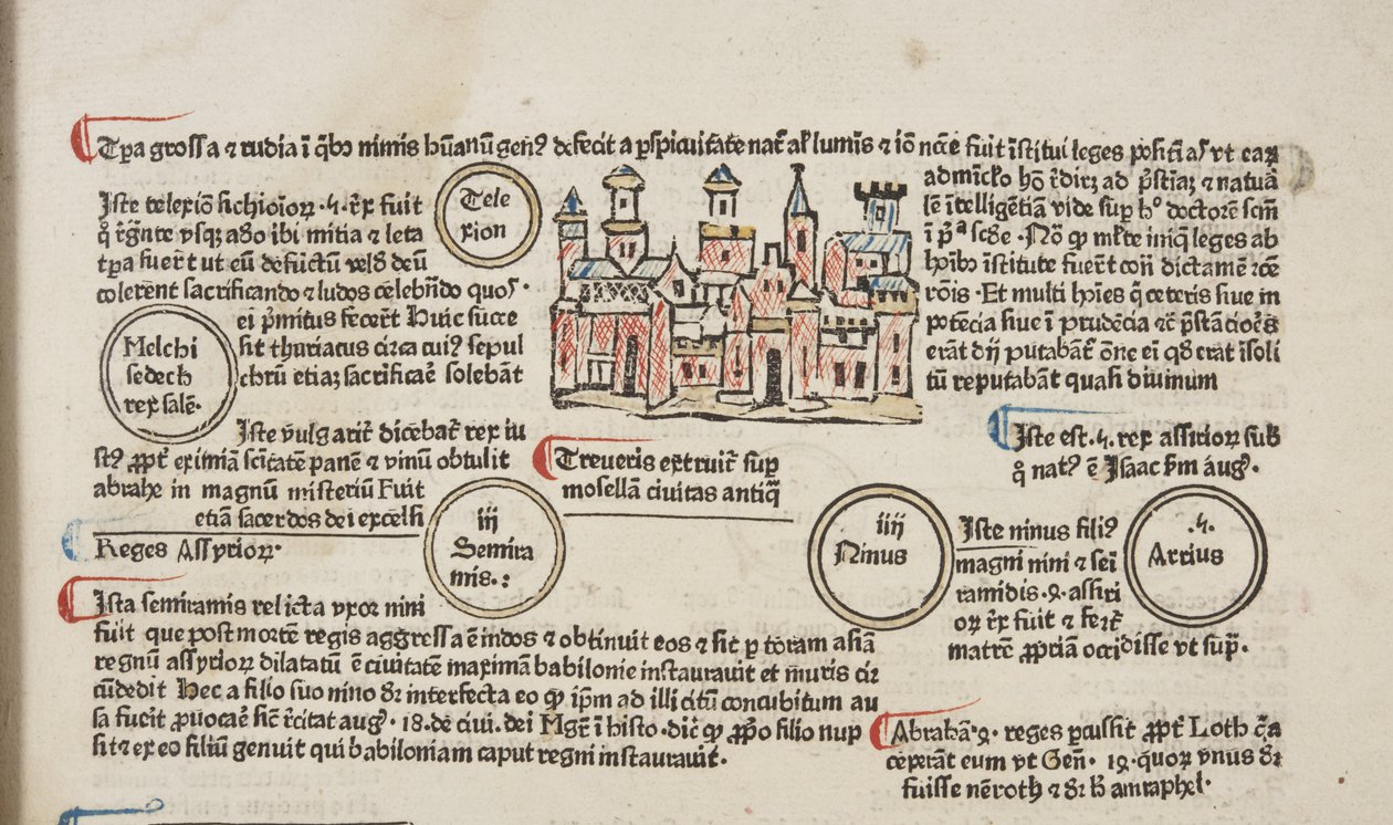 Fol 6 recto (detail), Fasciculus Temporum by Werner Rolevinck