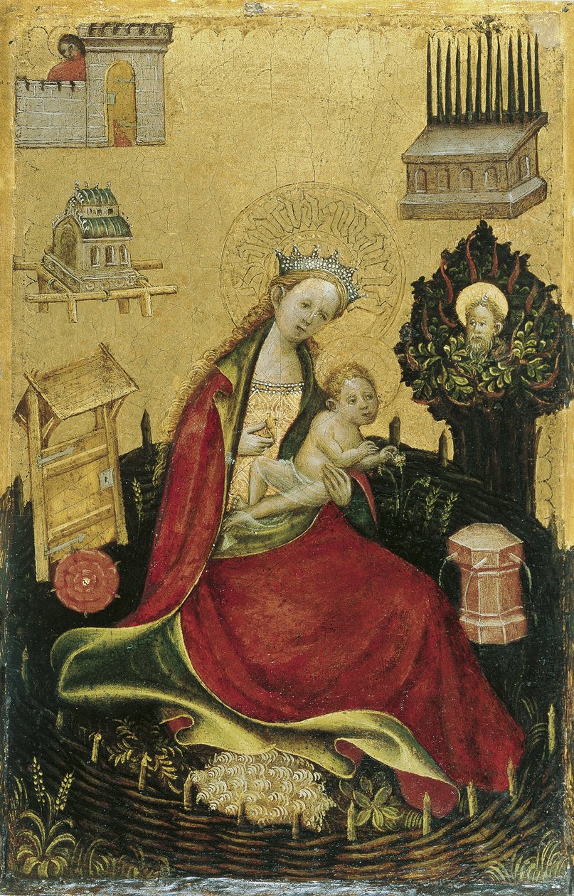 The Virgin and Child in the Hortus Conclusus by Westphalian Master