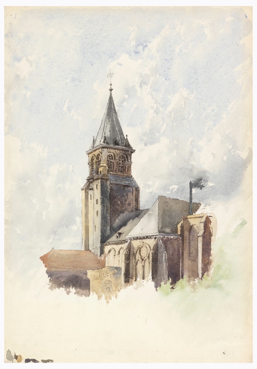 Saint Germain-des-Prés, Paris, ca. 1887 by Whitney Warren Jr.