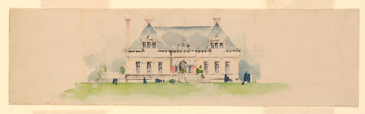 Elevation of Mansion by Whitney Warren Jr.