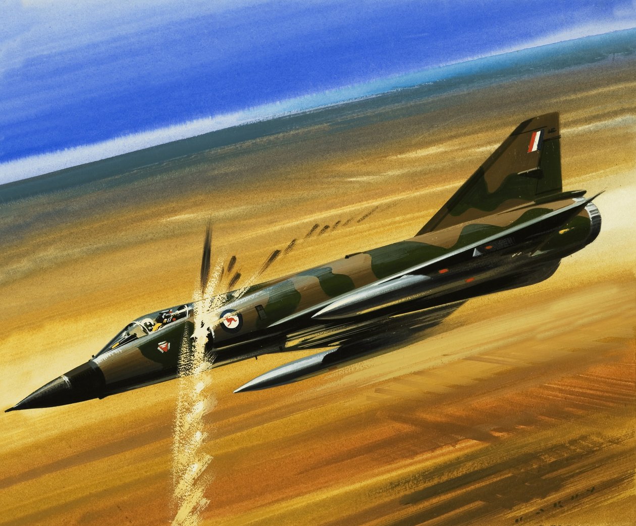 Into the Blue: Ricochet! by Wilf (20th century) Hardy