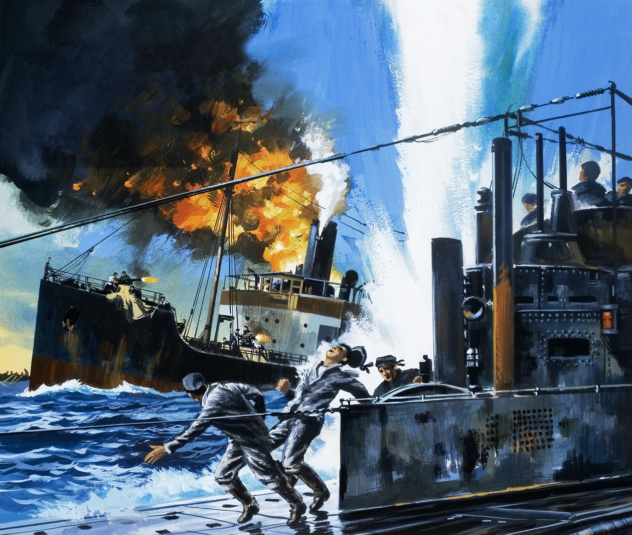 Men and Machines: Q-Ships by Wilf (20th century) Hardy