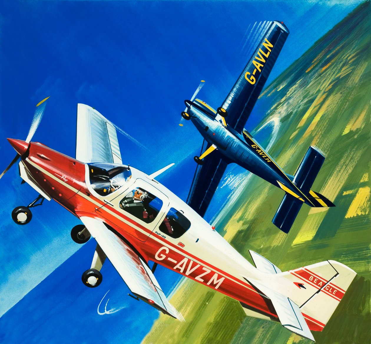 The Beagle Pup by Wilf (20th century) Hardy