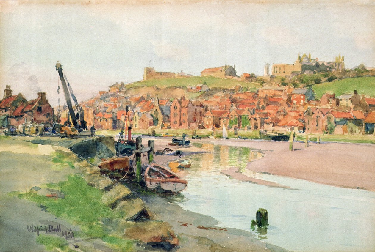 Rosy Evening, Whitby by Wilfrid Williams Ball