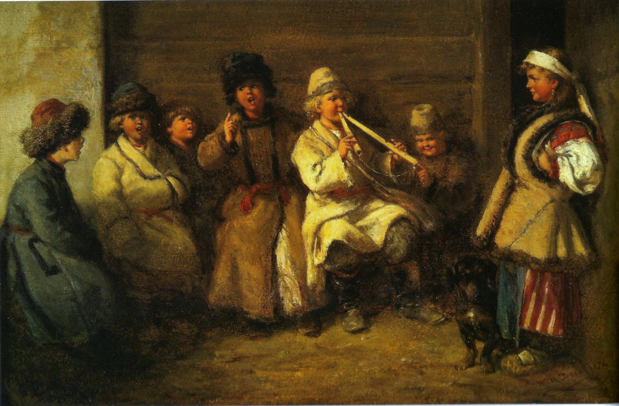 Children Singing at Easter by Wilhelm Amandus Beer