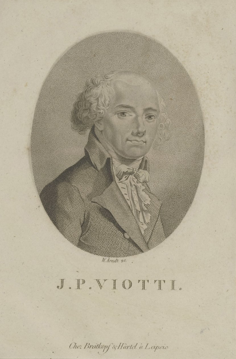 Portrait of the composer Giovanni Battista Viotti 1755-1824, c. 1800 by Wilhelm Arndt