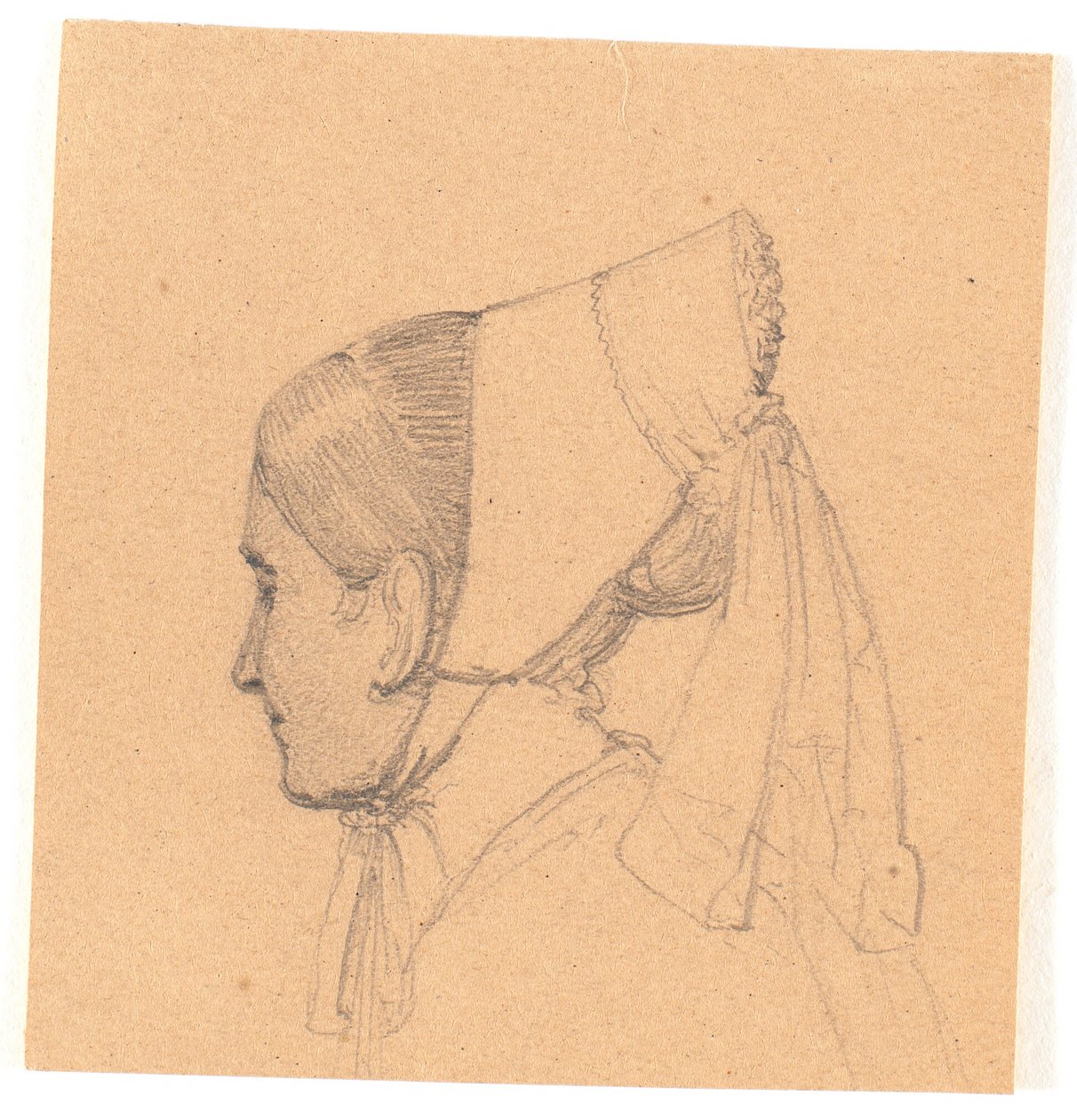 Head of a Young Woman. Profile to the Left by Wilhelm Bendz
