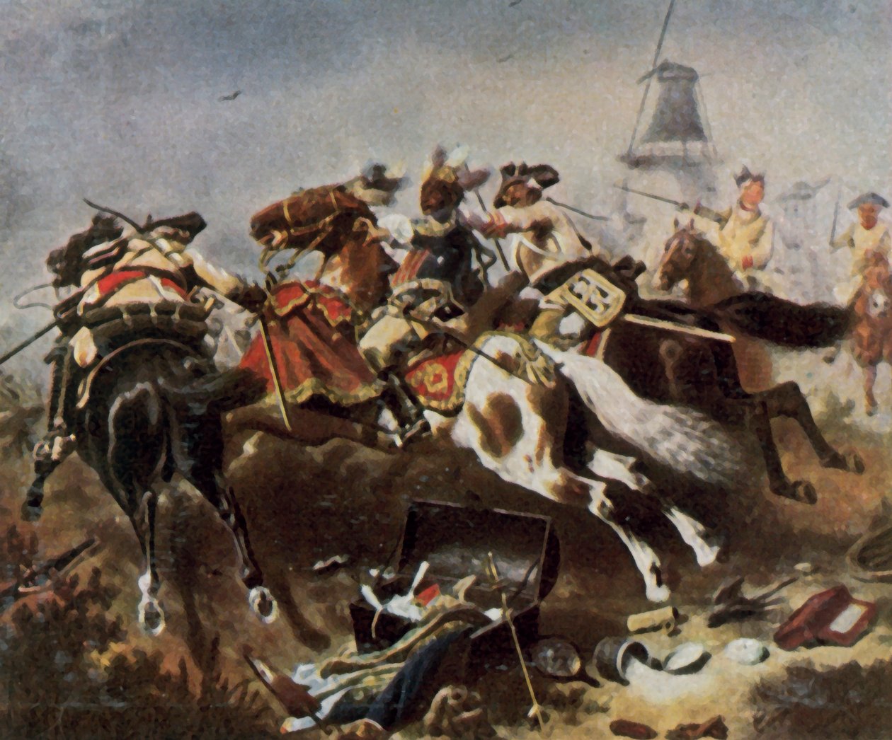 Cavalry Battle at Rossbach, 5 November 1757 by Wilhelm Camphausen