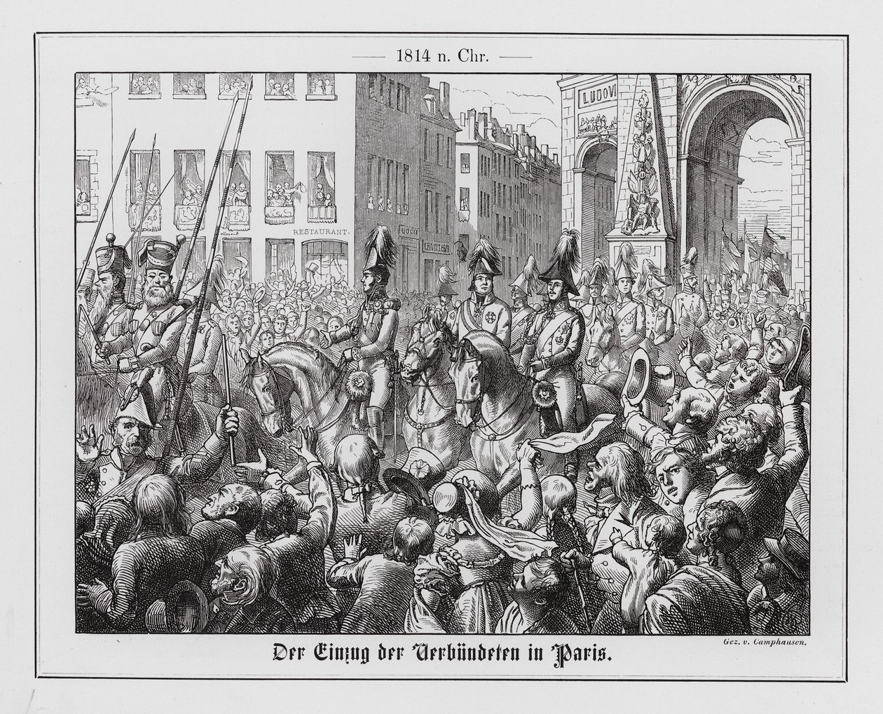 Entry of the Allies into Paris by Wilhelm Camphausen