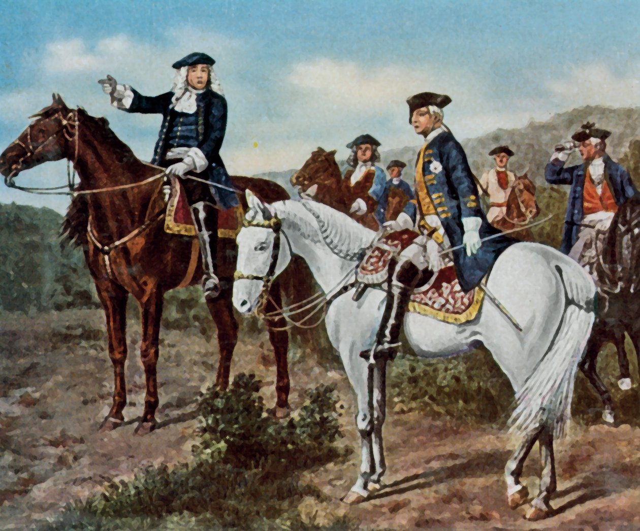 Prince Eugene and Crown Prince Frederick by Wilhelm Camphausen