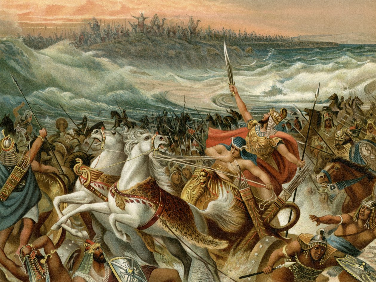 The Israelites Rescue from the Red Sea by Wilhelm Ebbinghaus