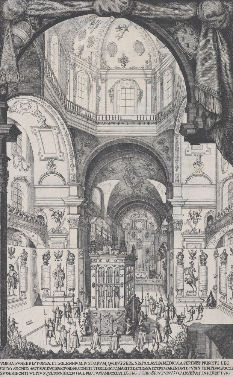 Catafalque of Leopold, Archduke of Austria by Wilhelm Frommer