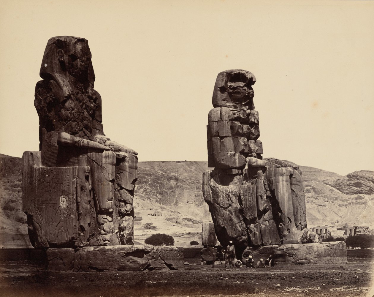 Colossi of Memnon at Thebes by Wilhelm Hammerschmidt