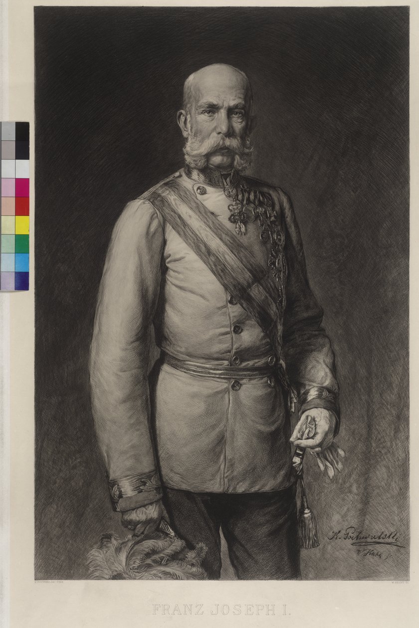 Franz Joseph I in Gala Uniform of a Field Marshal (Gala Hat in the Raked) by Wilhelm Hecht