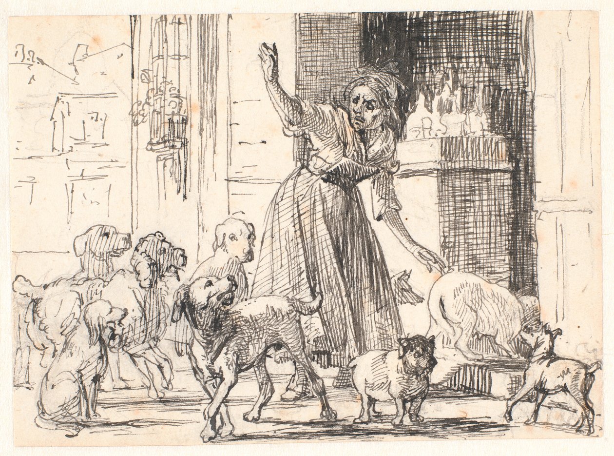 The Intrusive Suitors by Wilhelm Marstrand