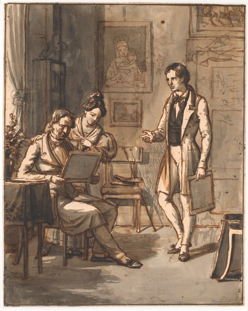 A Work of Art is Judged by Wilhelm Marstrand