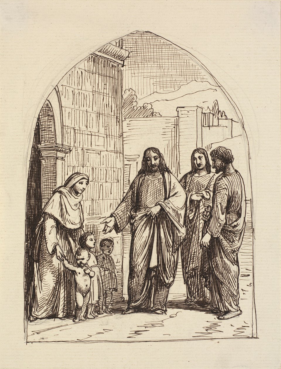 Let the Little Children Come to Me by Wilhelm Marstrand
