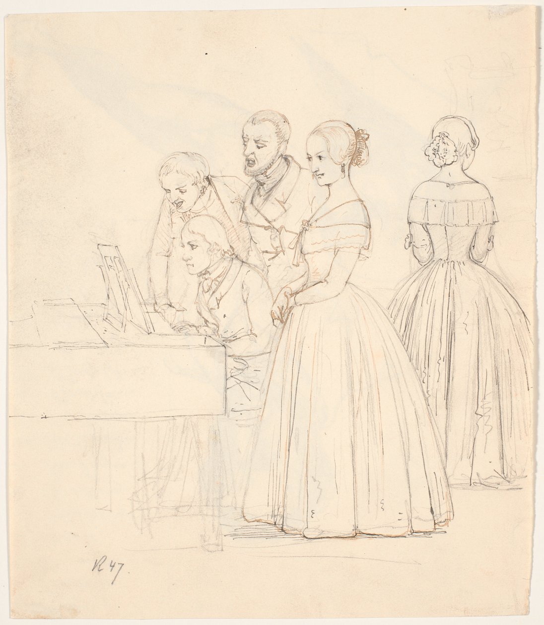Male Duet with Piano Accompaniment; Also Two Ladies by Wilhelm Marstrand