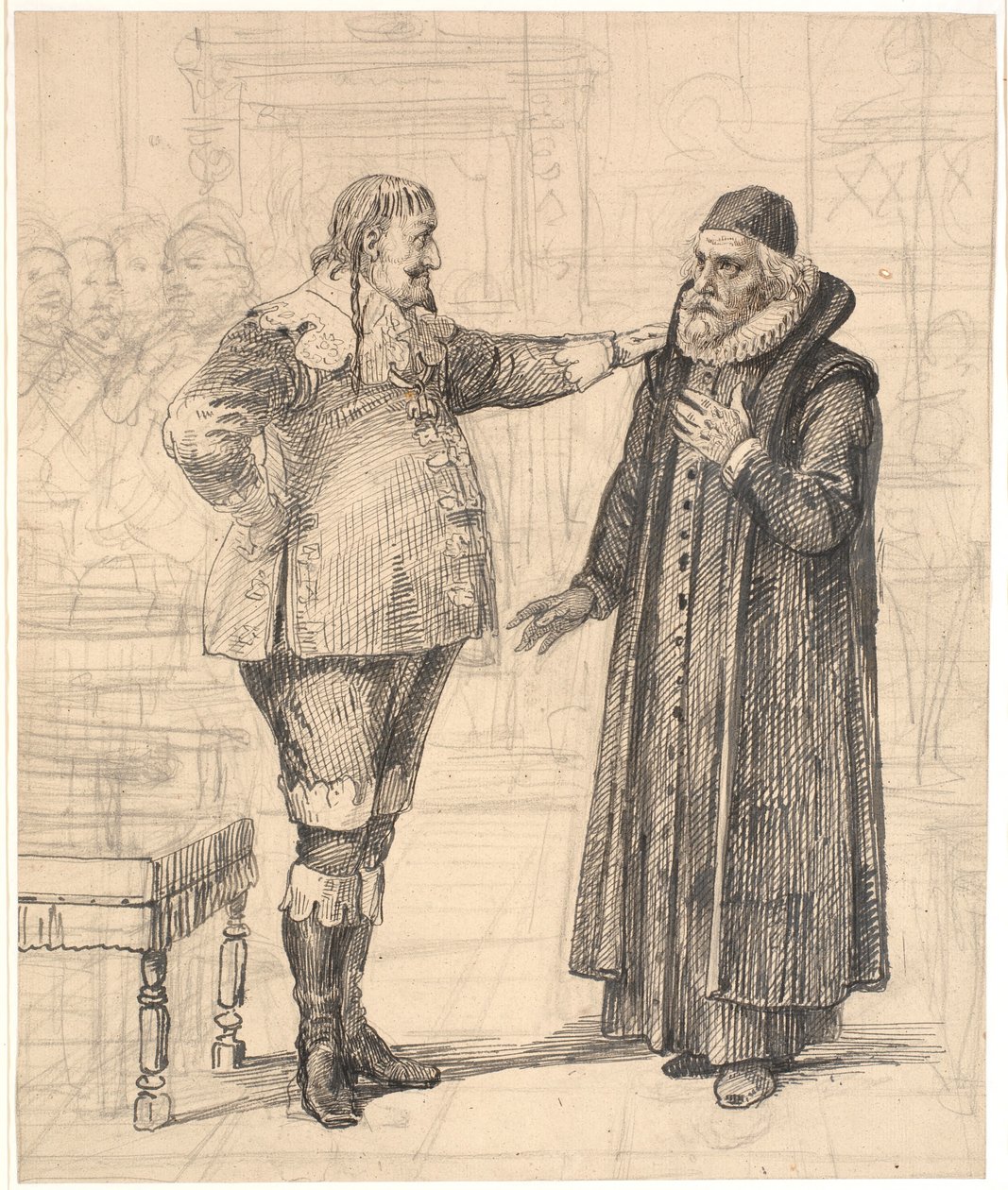 Ole Vind Appointed as Court Preacher by Wilhelm Marstrand