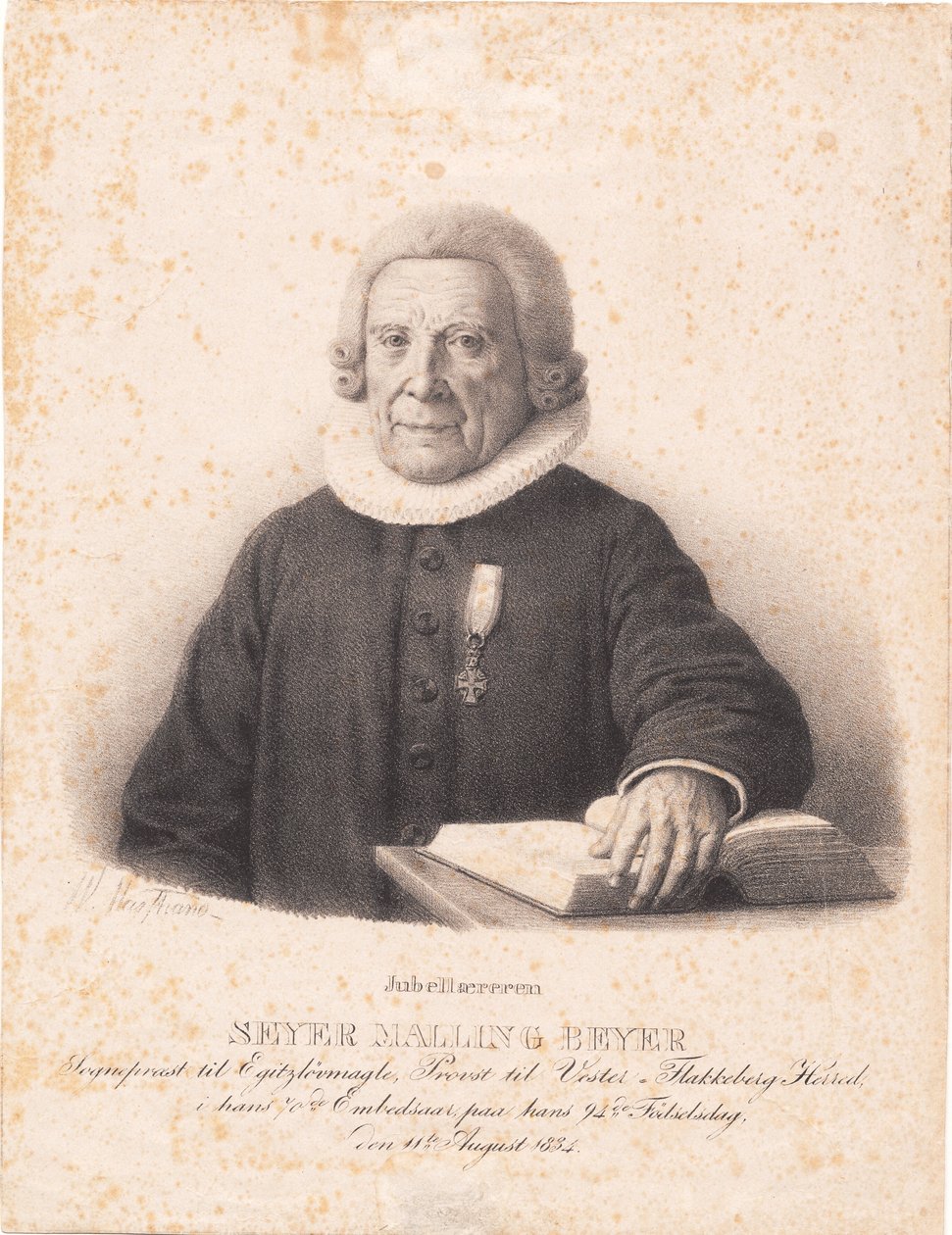 Pastor S. M. Beyer by Wilhelm Marstrand