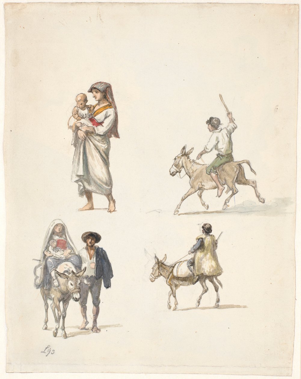 Traveling Italian Peasants by Wilhelm Marstrand