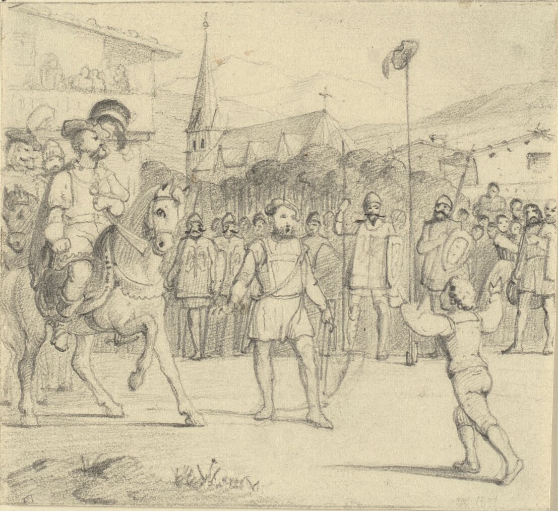 William Tell Has Shot the Apple Off His Son