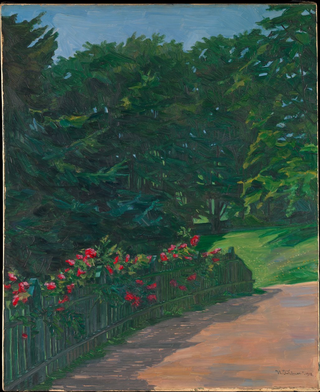 Rose Hedge by Wilhelm Trübner