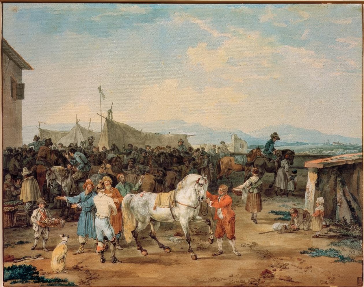 Horse Market by Wilhelm von Kobell