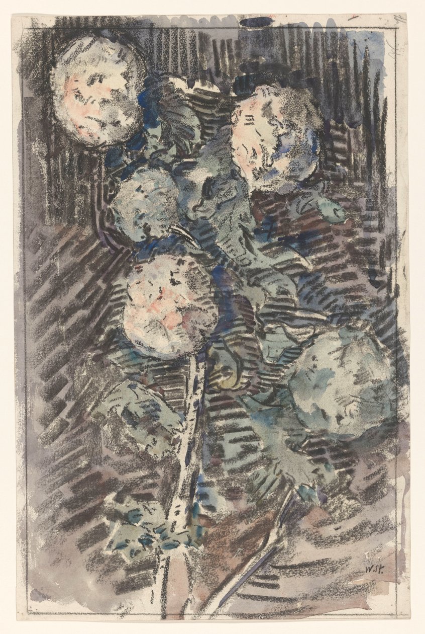 Branch with White Flowers by Wilhelmus Johannes Steenhoff
