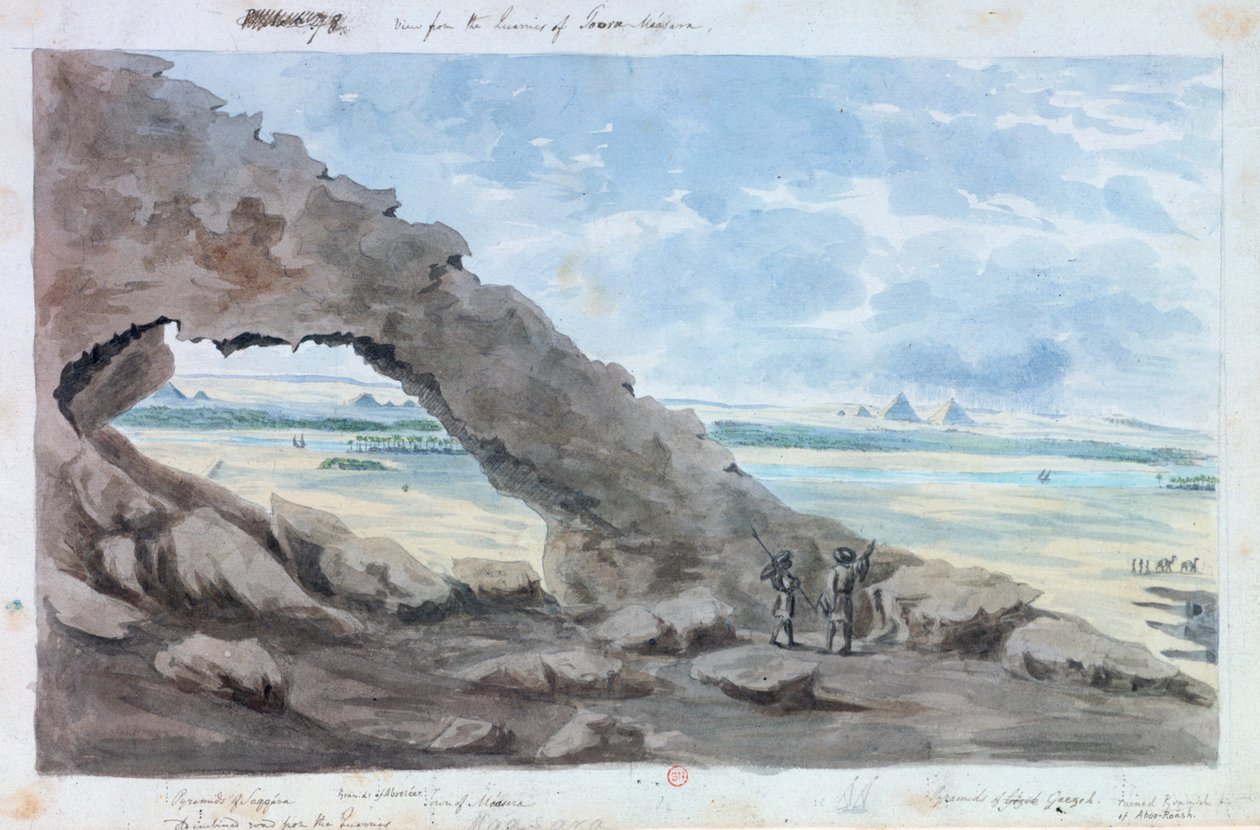View of the Pyramids, Egypt by Wilkinson