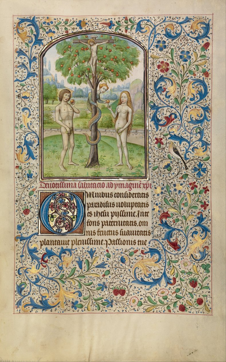Adam and Eve Eating the Forbidden Fruit by Willem Vrelant