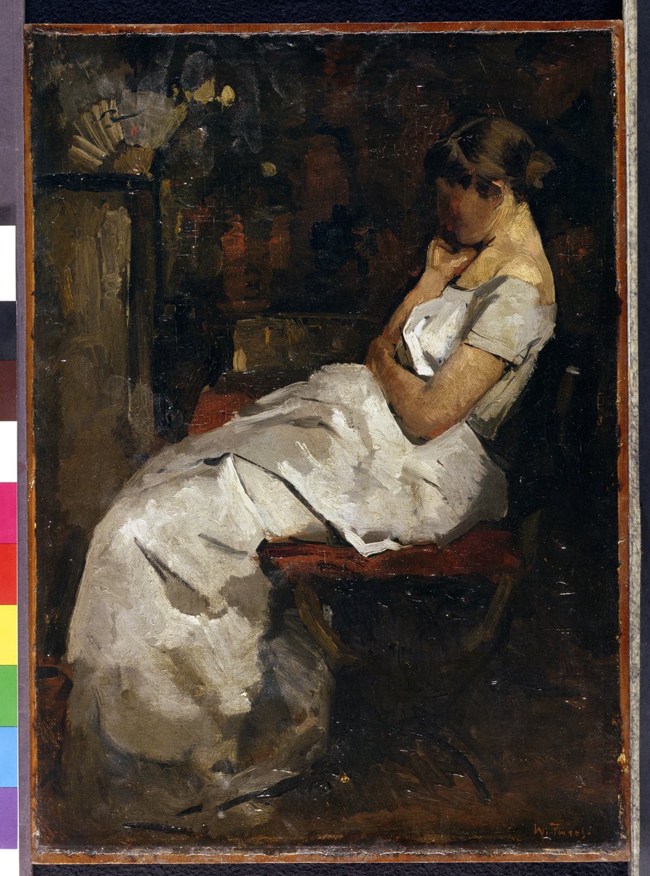 Girl in White by Willem de Zwart