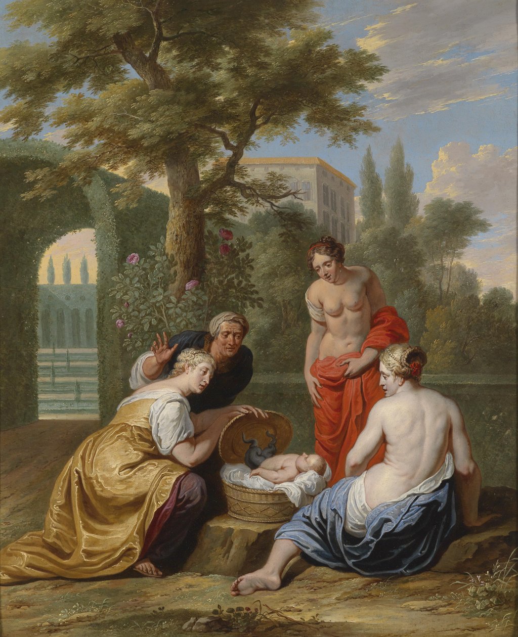The Discovery of Erichthonius by the Daughters of Cecrops by Willem van the Elder Herp