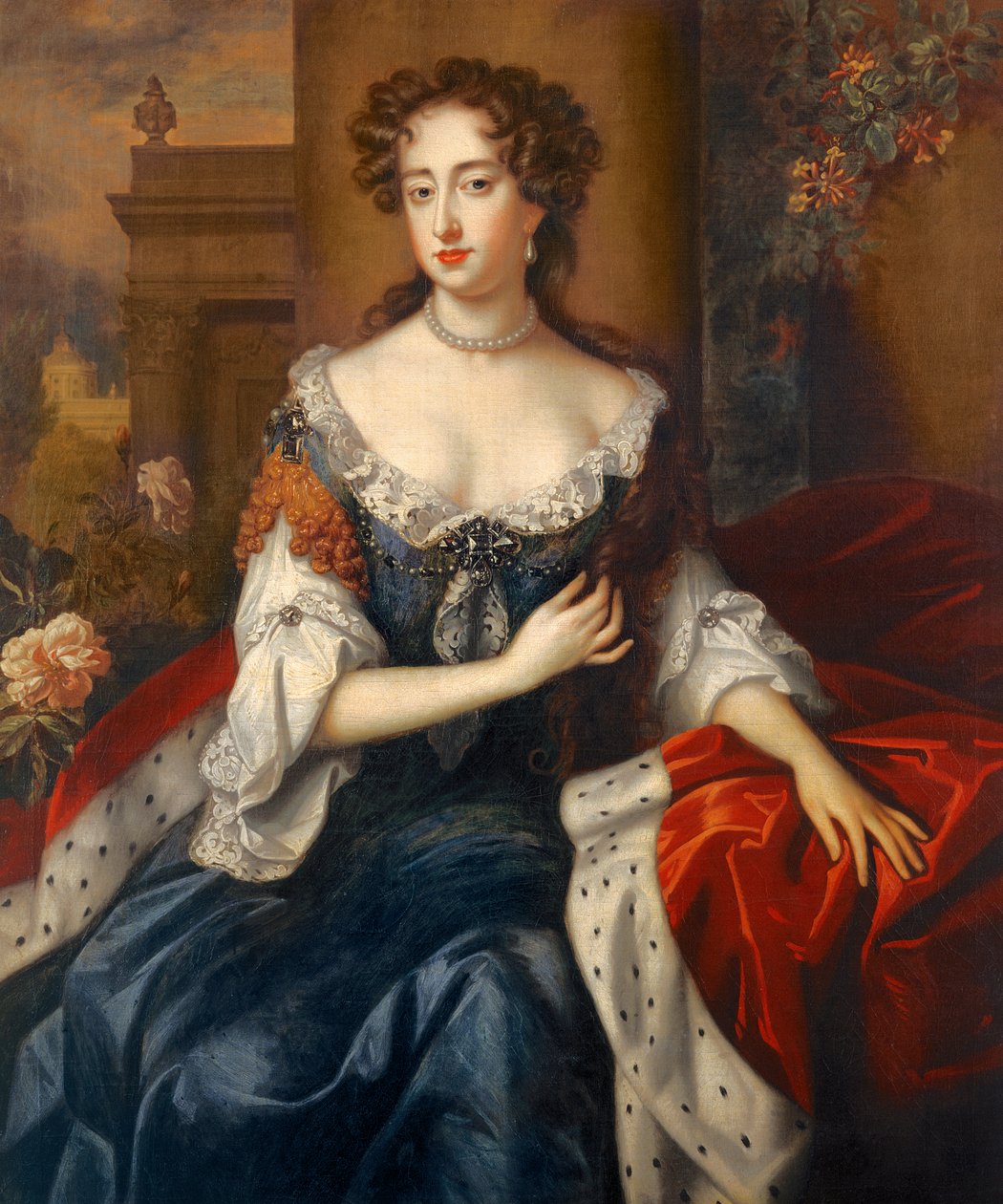 Queen Mary II (c.1685) by Willem (studio of) Wissing
