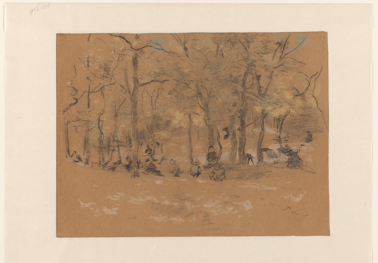 Children Playing in the Sandpit, in the Scheveningen Woods by Willem Bastiaan Tholen
