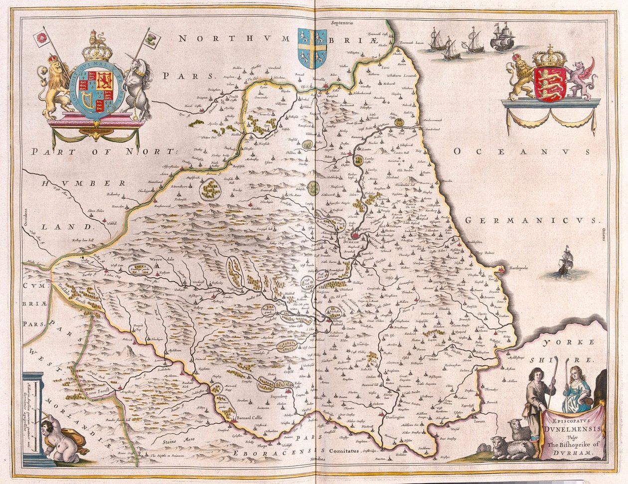 Bishopric of Durham, in 