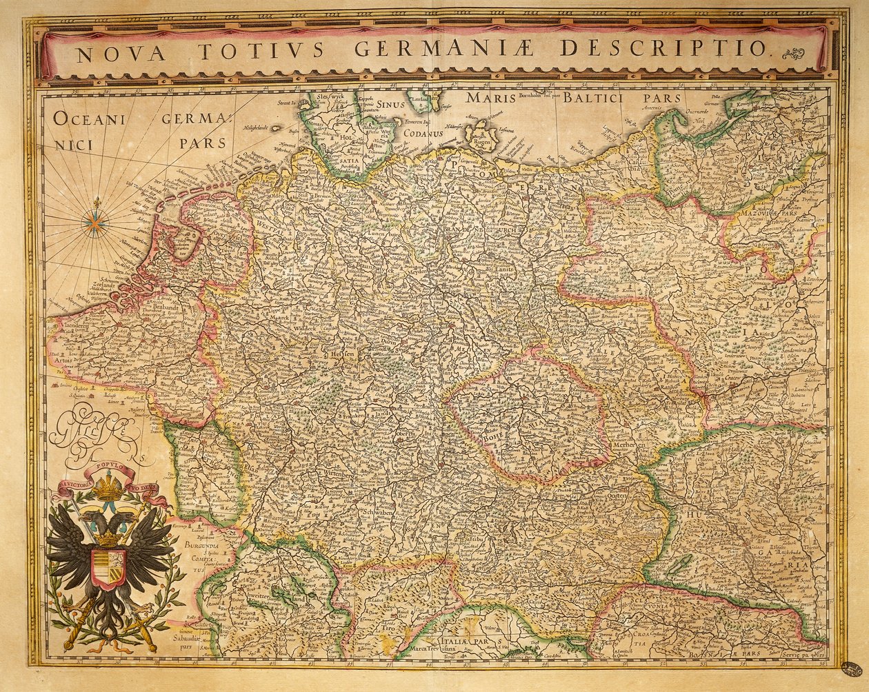 Hodierna Germany from Theatrum Orbis Terrarum by Willem Blaeu