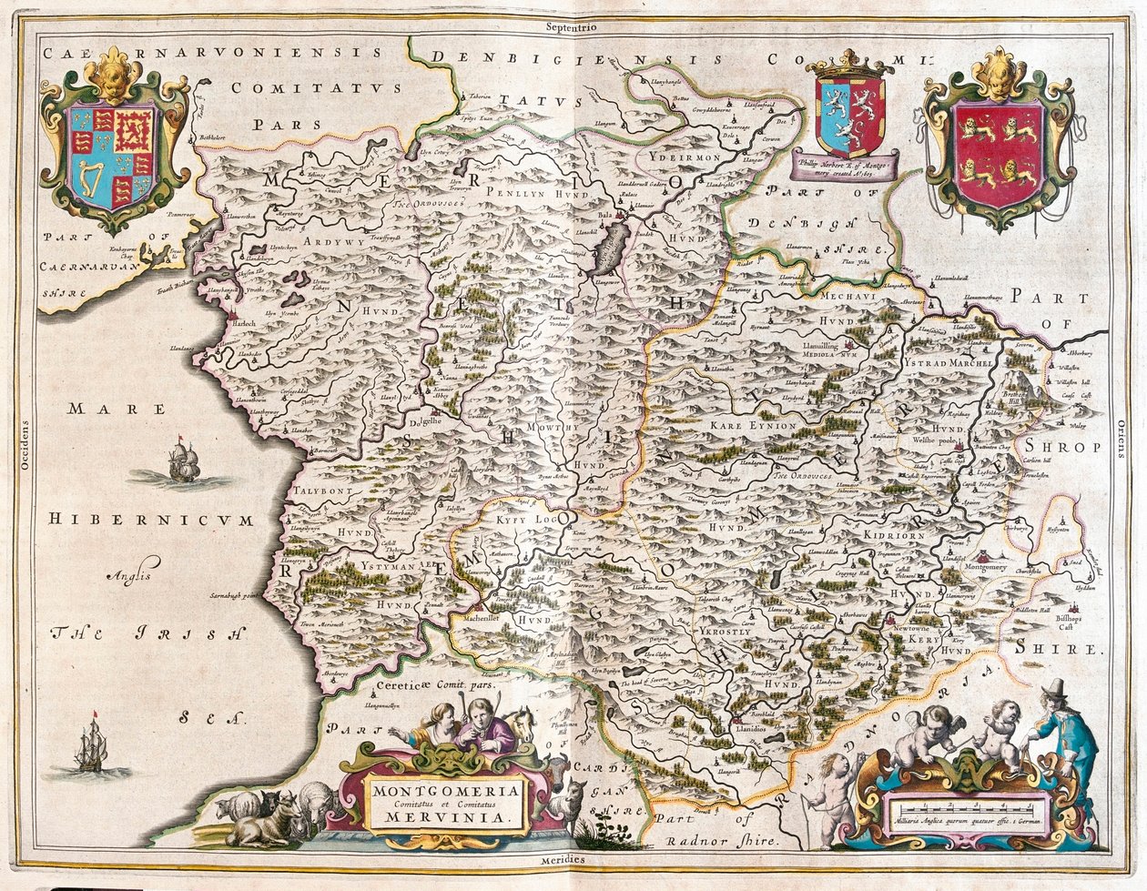 Montgomery and Merioneth, in 'Theatrum Orbis Terrarum, sive Atlas Novus ...