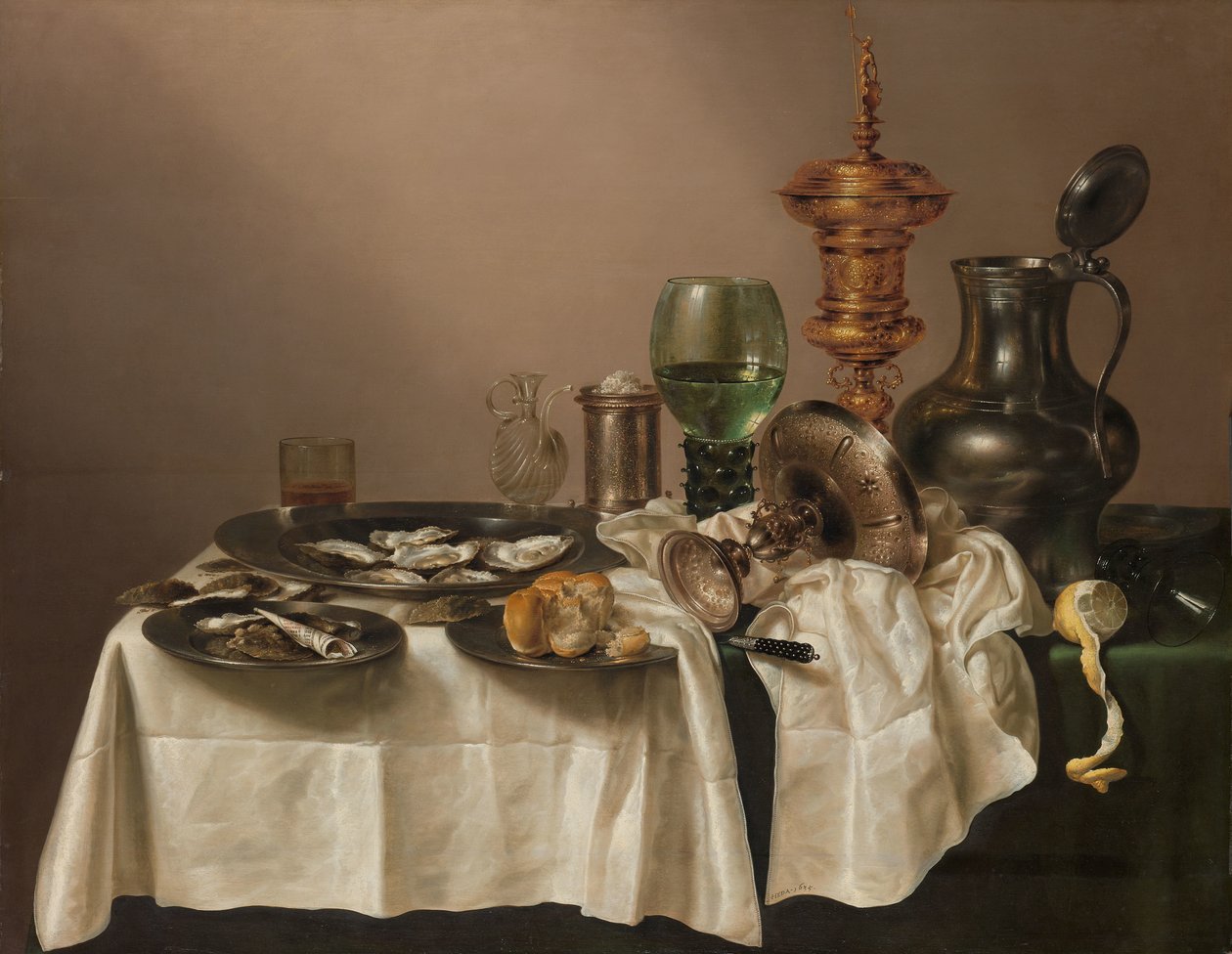 Still Life with a Gilt Cup by Willem Claesz. Heda