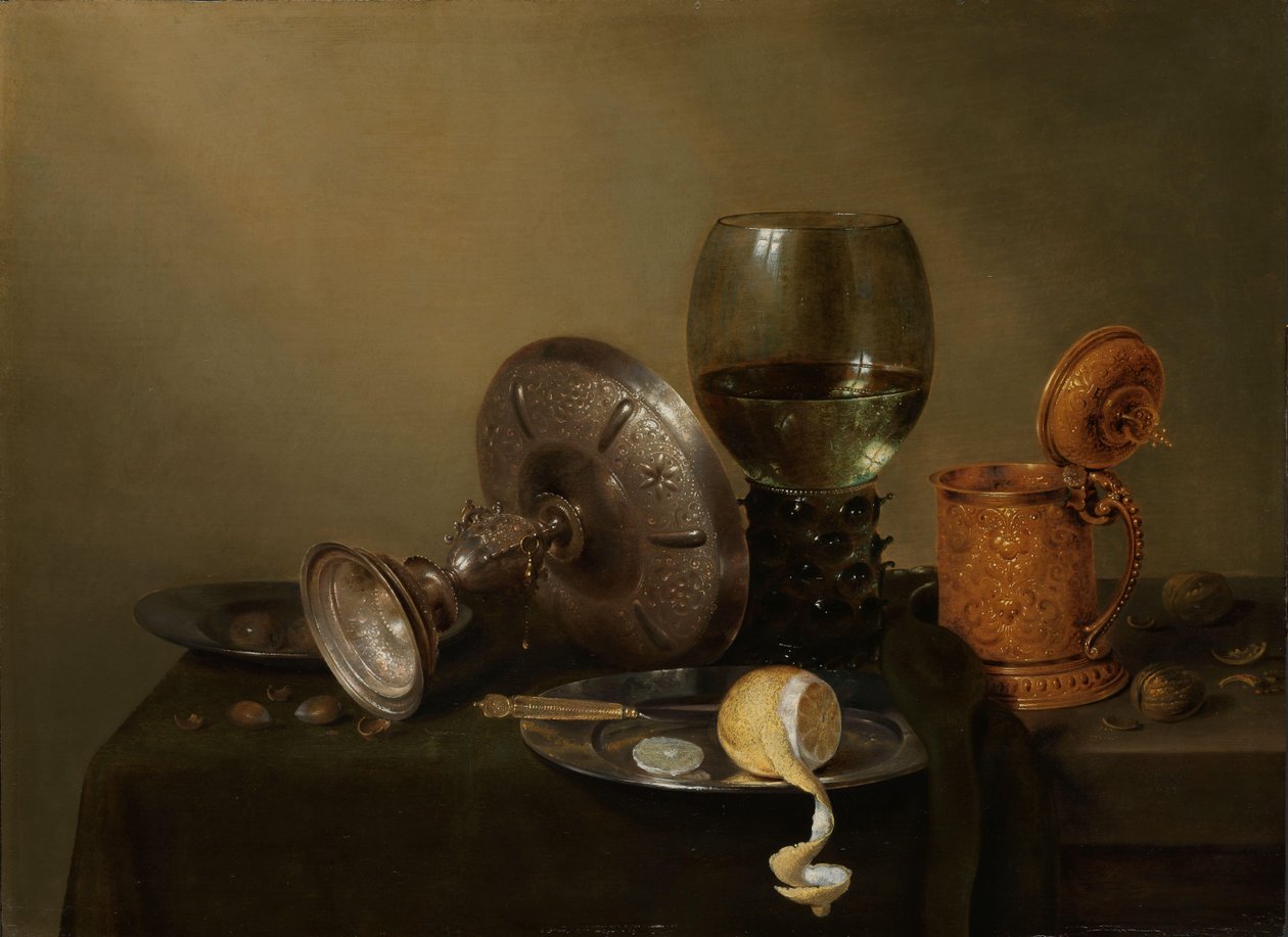 Still Life with a Gilded Beer Tankard by Willem Claesz. Heda