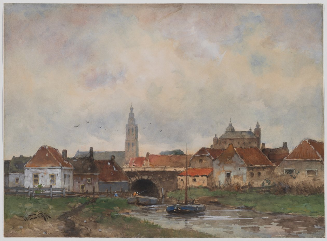 Upper Lock at Steenbergen by Willem Cornelis Rip