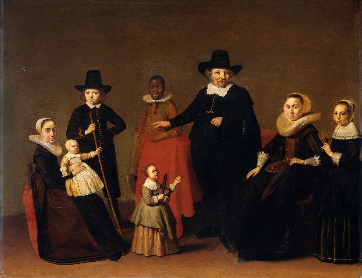 Family Group with a Black Man by Willem Cornelisz Duyster