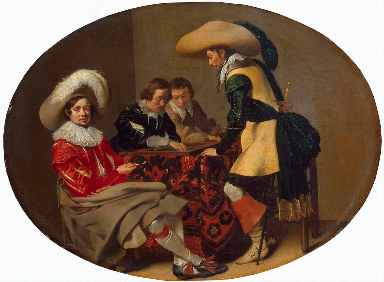 Tric-Trac Players by Willem Cornelisz Duyster