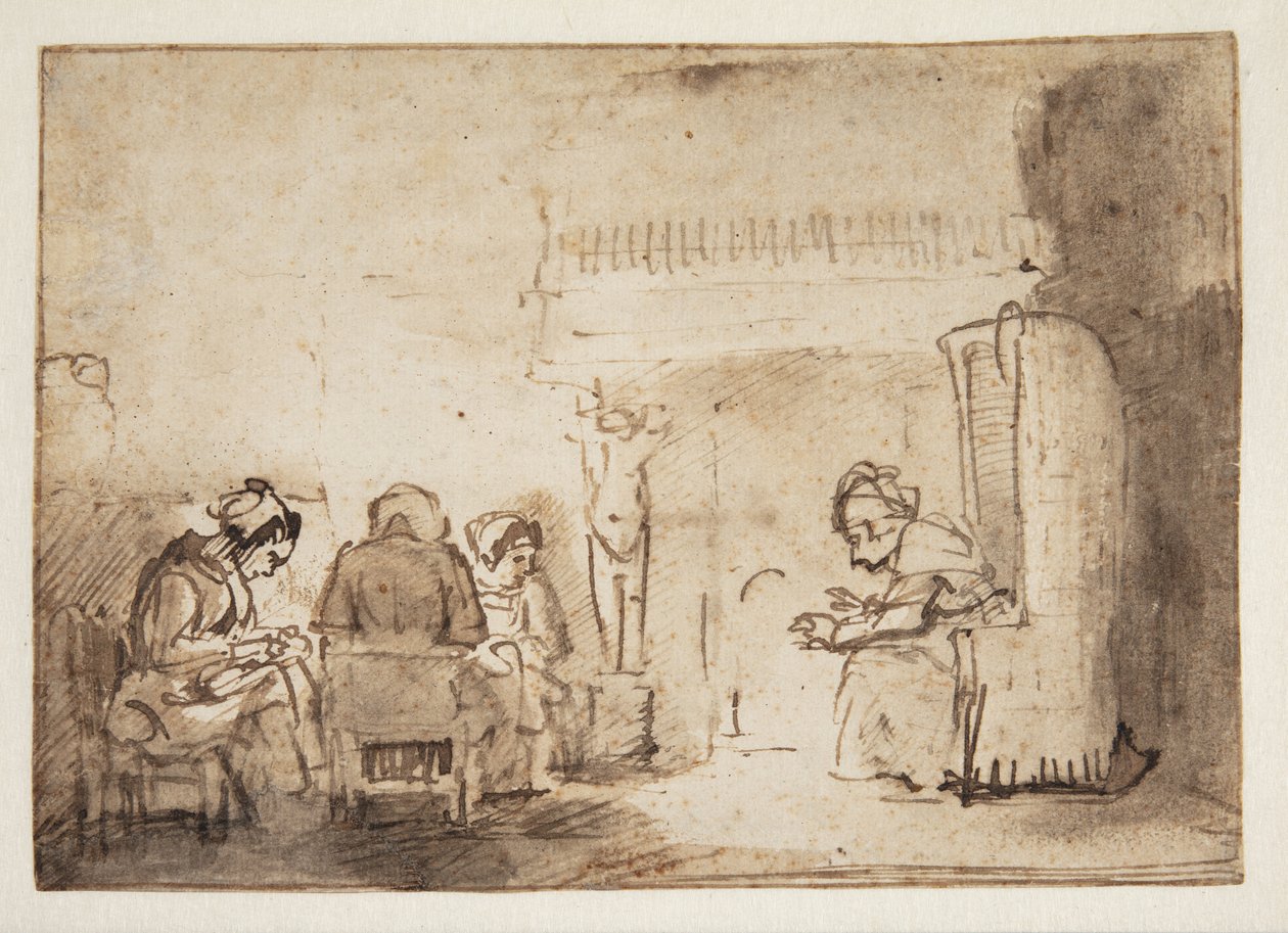 The Women at the Fireplace in Rembrandt